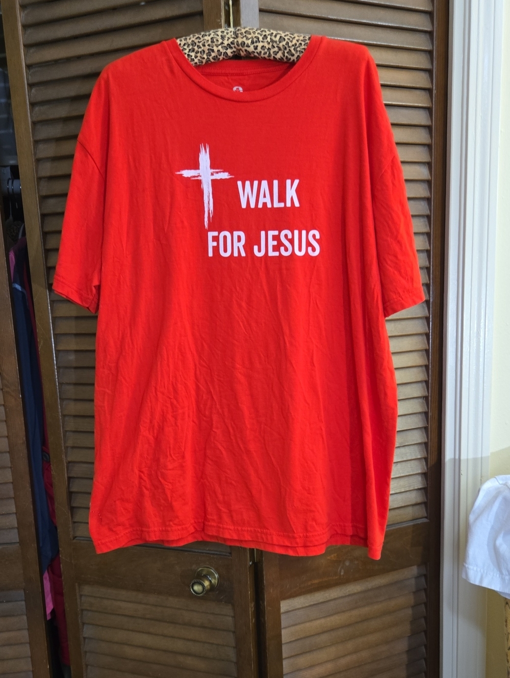Walk for Jesus Short Sleeve Tee - Red